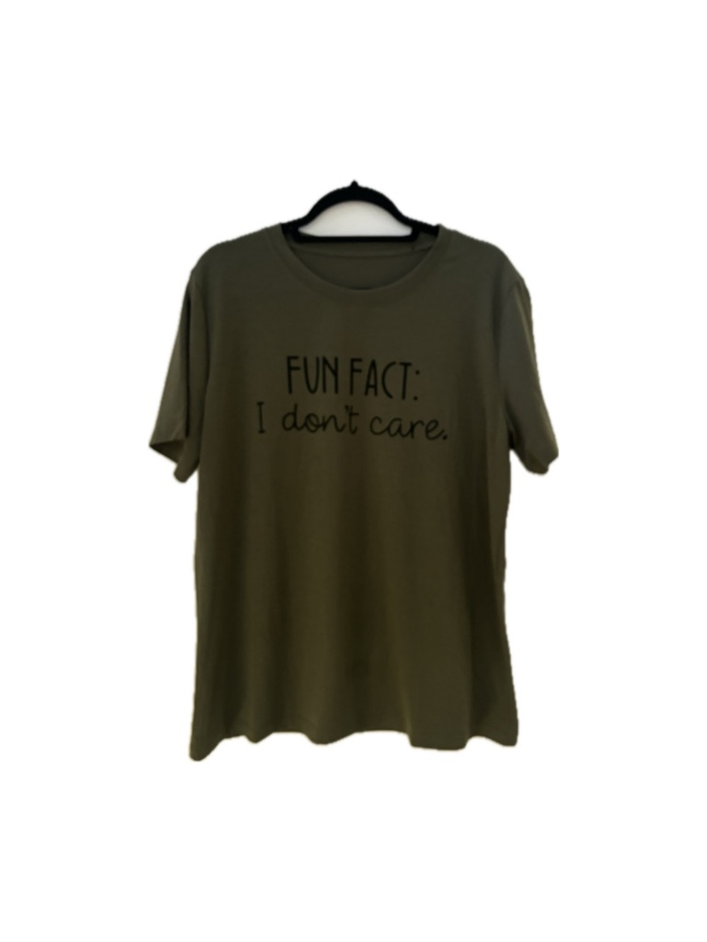 UNISEX XL ARMY GREEN UNBRANDED GRAPHIC CREW NECK SHORT SLEEVE T-SHIRT